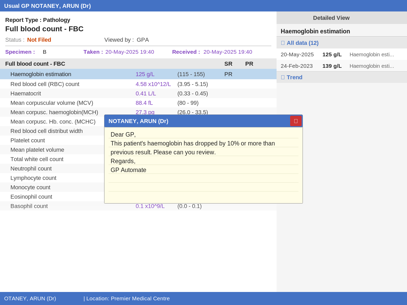 Normal Lab Results automation workflow